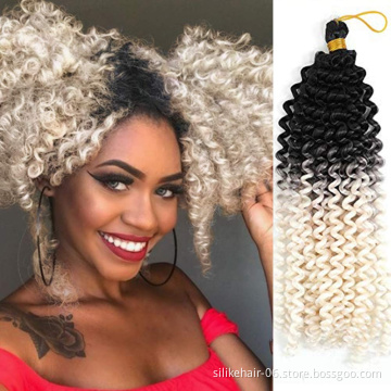 Marley Synthetic Braiding Crochet Hair  Synthetic Braiding hair Marlybob Crochet Hair Water Wave Twist  Extension